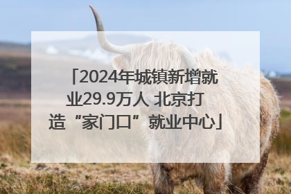 2024年城镇新增就业29.9万人 北京打造“家门口”就业中心