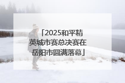2025和平精英城市赛总决赛在岳阳市圆满落幕