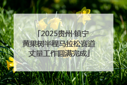 2025贵州·镇宁黄果树半程马拉松赛道丈量工作圆满完成