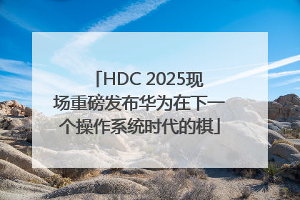 HDC 2025现场重磅发布华为在下一个操作系统时代的棋